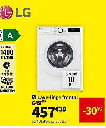 lave-linge frontal lg
