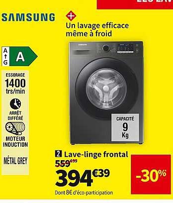 lave-linge frontal samsung