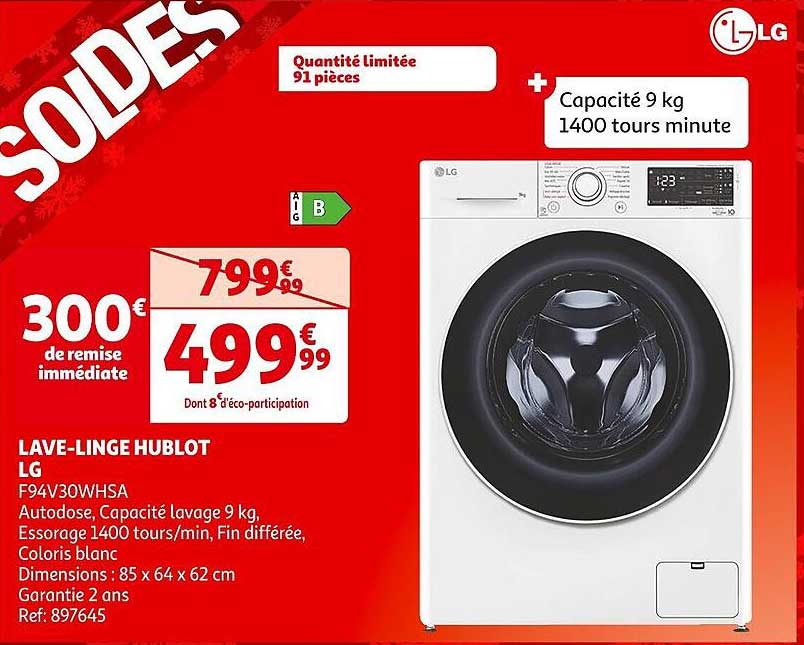 lave-linge hublot lg