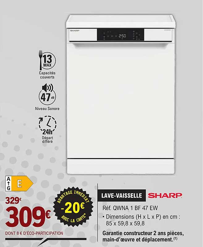 lave-vaisselle sharp
