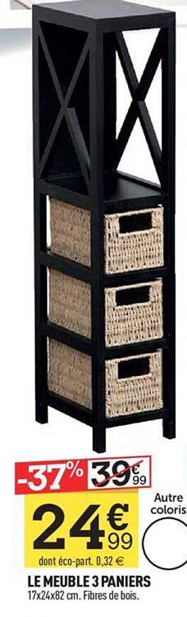 Le Meuble 3 Paniers