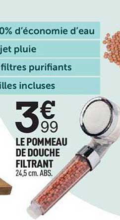 le pommeau de douche filtrant