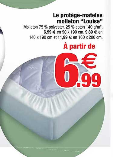 le protège-matelas molleton "louise"