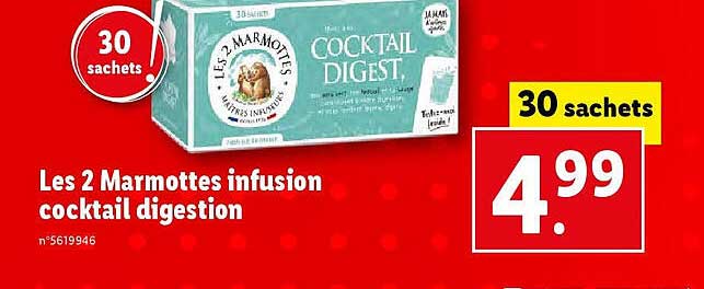 les 2 marmottes infusion cocktail digestion
