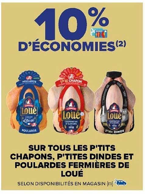 les p'tits chapons, p'tites dindes et poulardes fermières de loué