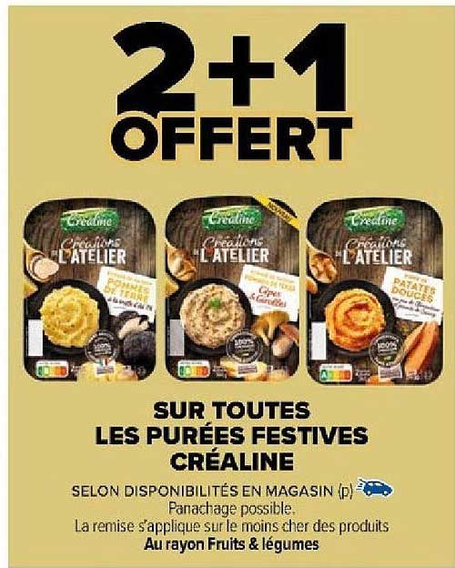 les purées festives créaline