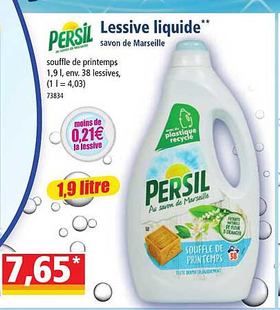Lessive Liquide Savon De Marseille Persil