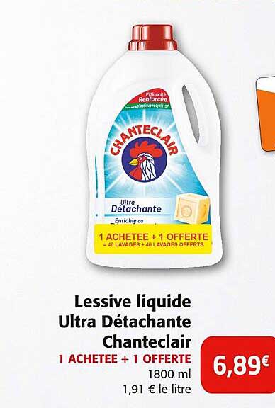 lessive liquide ultra détachante chanteclair