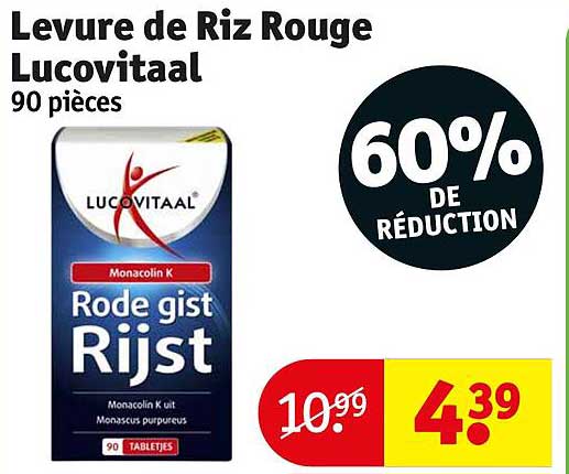 levure de riz rouge lucovitaal