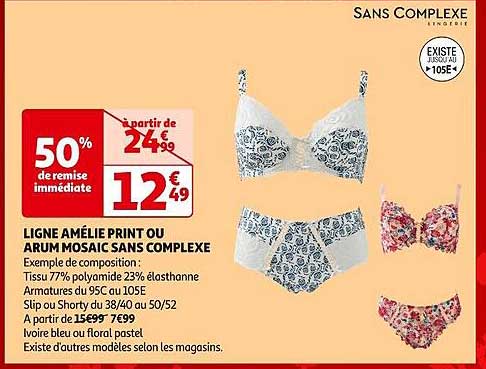 ligne amélie print ou arum mosaic sans complexe