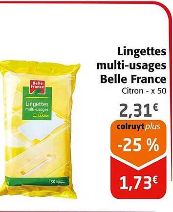lingettes multi-usages belle france
