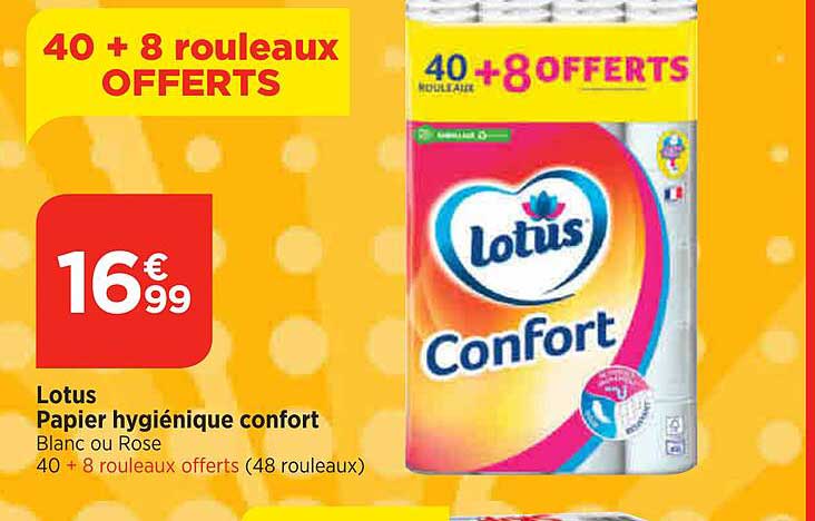 lotus papier hygiénique confort