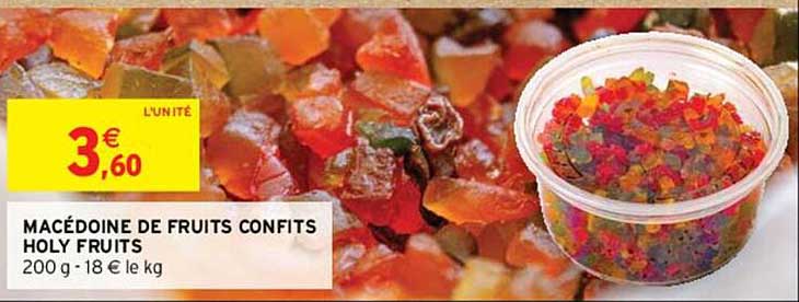macédoine de fruits confits holy fruits