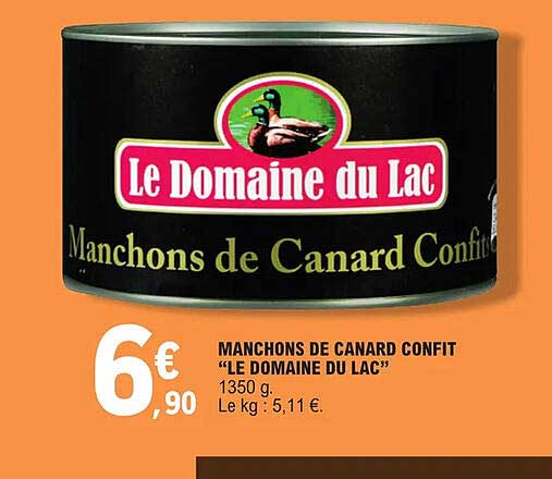 manchons de canard confit "le domaine du lac"