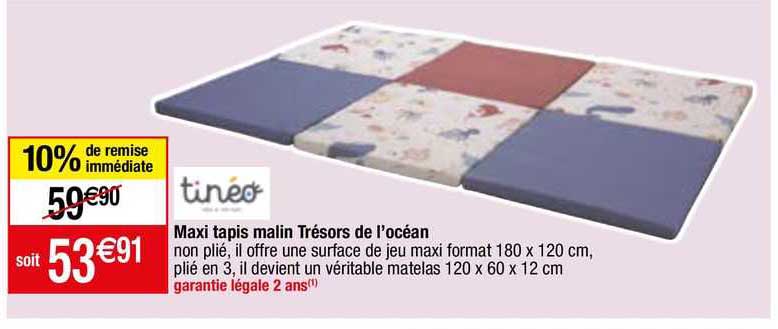 maxi tapis malin trésors de l'océan