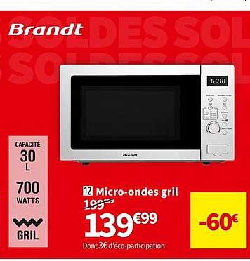 micro-ondes gril brandt