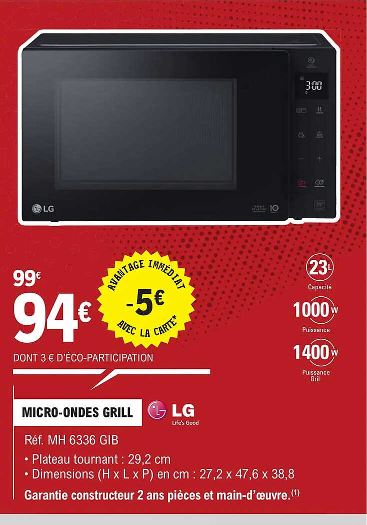 micro-ondes grill lg