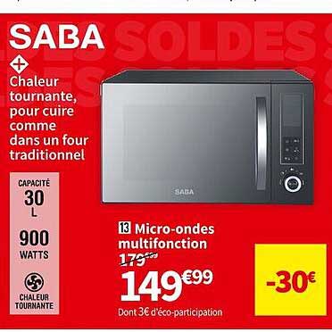 micro-ondes multifonction saba