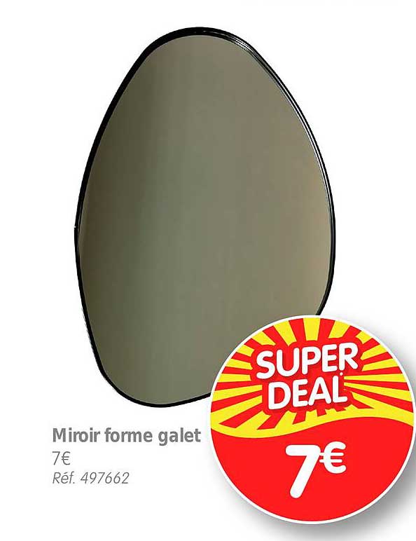 Miroir Forme Galet