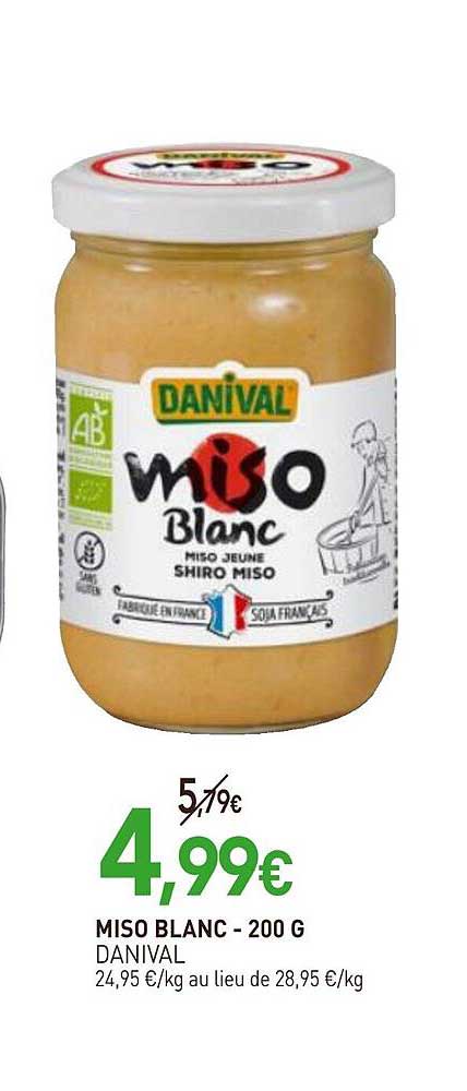 miso blanc - danival - 200 g