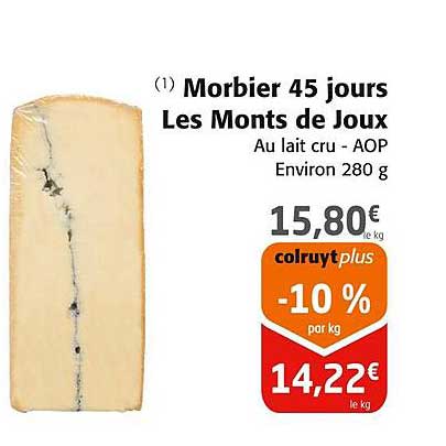 morbier 45 jours les monts de joux