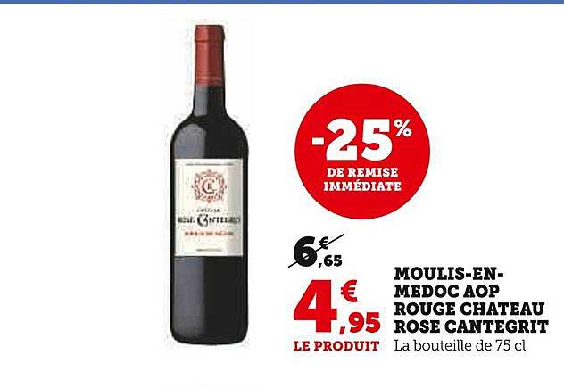 moulis-en-médoc aop rouge château rose cantegrit