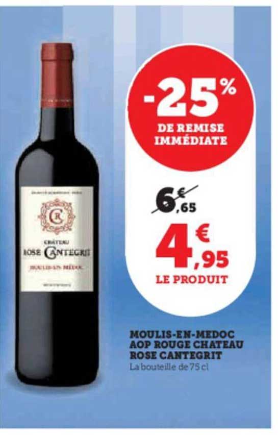 moulis-en-médoc aop rouge château rose cantegrit