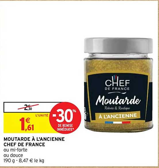 Moutarde à L'ancienne Chef De France