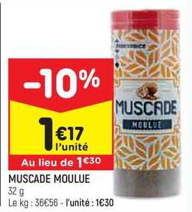muscade moulue