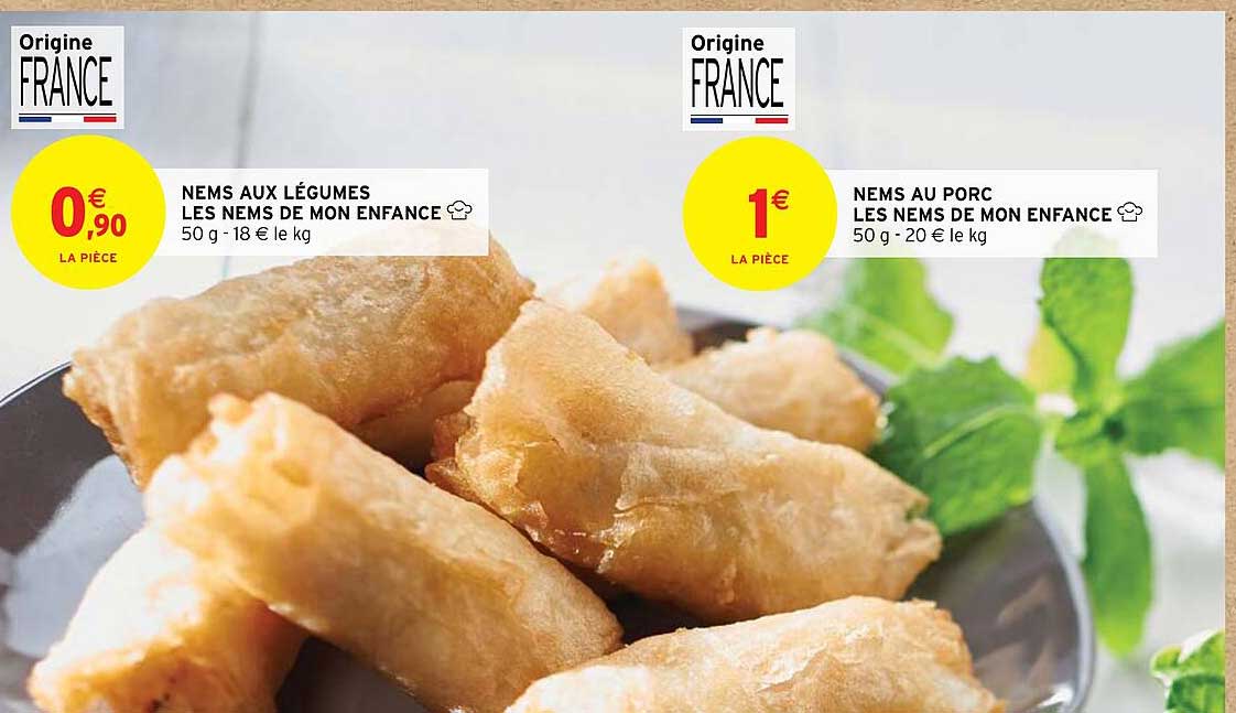 nems aux légumes les nems de mon enfance, nems au porc les nems de mon enfance