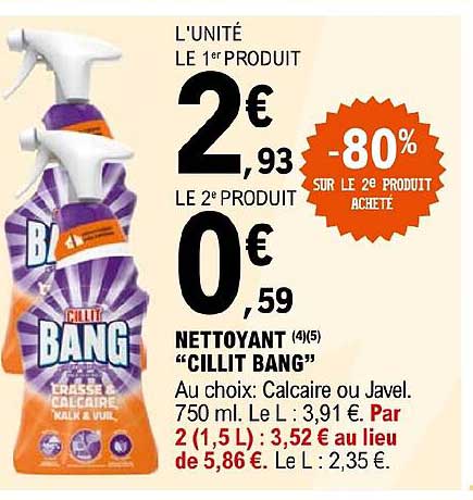 nettoyant "cillit bang"