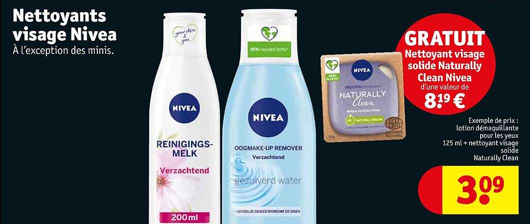 nettoyants visage nivea