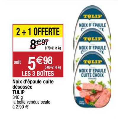 Noix D'épaule Cuite Désossée Tulip