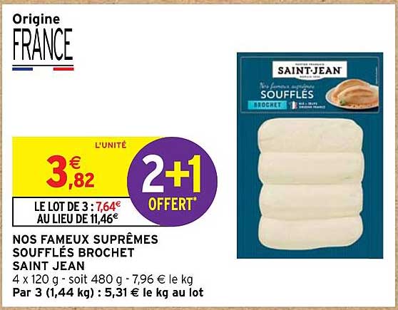 nos fameux suprêmes soufflés brochet saint jean