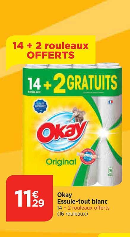 Okay Essuie-tout Blanc