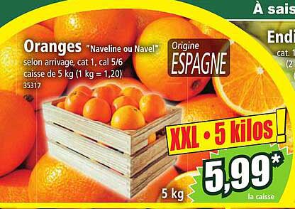 oranges "naveline ou navel"