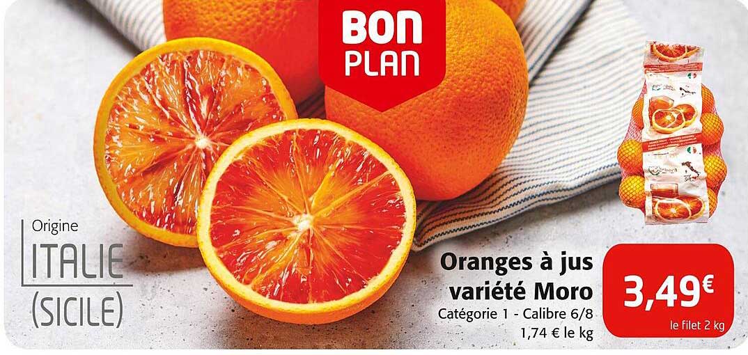 oranges à jus variété moro