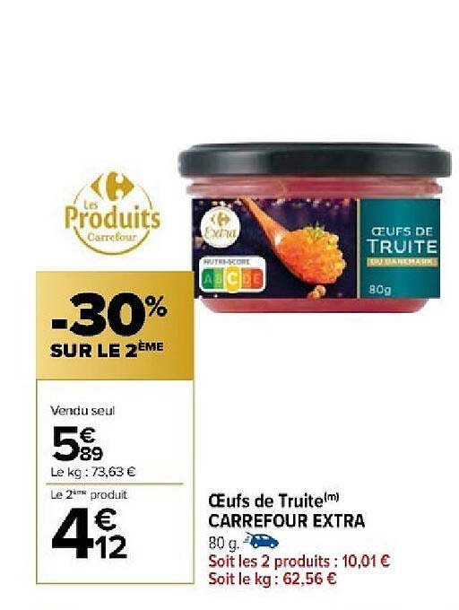 œufs De Truite Carrefour Extra