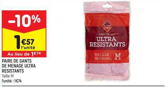 paire de gants de ménage ultra résistants