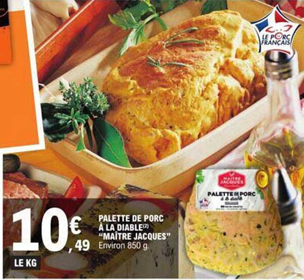 palette de porc à la diable "maître jacques"