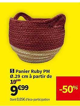 panier rub pm ø.29 cm