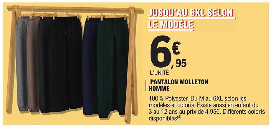 Pantalon Molleton Homme