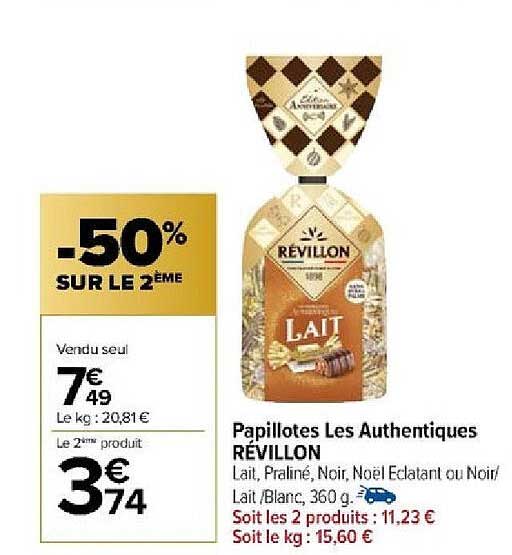 papillotes les authentiques révillon
