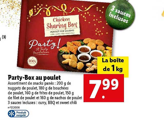 party-box au poulet