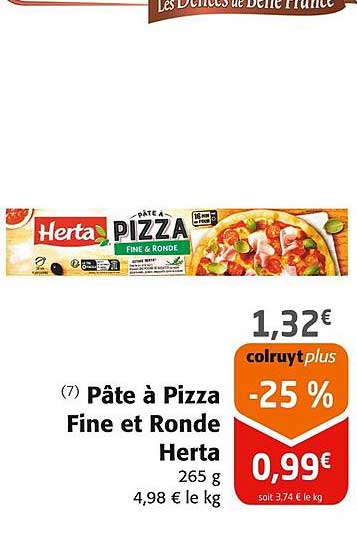 Pâte à Pizza Fine Et Ronde Herta
