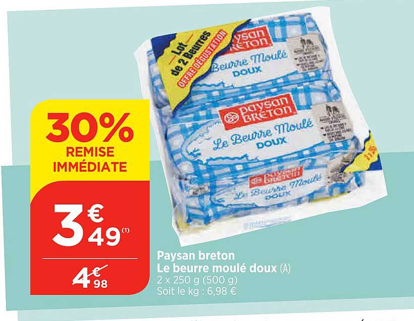 paysan breton le beurre moulé doux