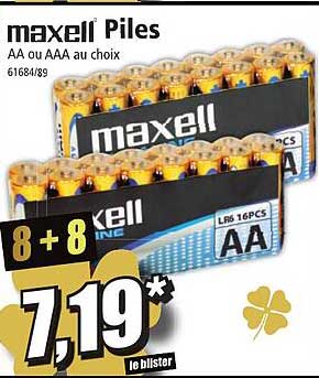 Piles Maxell