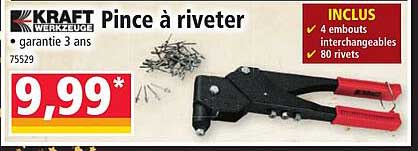 pince à riveter kraft werkzeuge