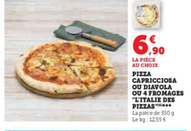 pizza capricciosa ou diavola ou 4 fromages "l'italie des pizzas"