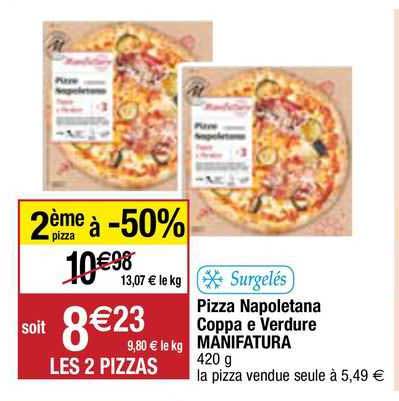 pizza napoletana coppa e verdure manifatura